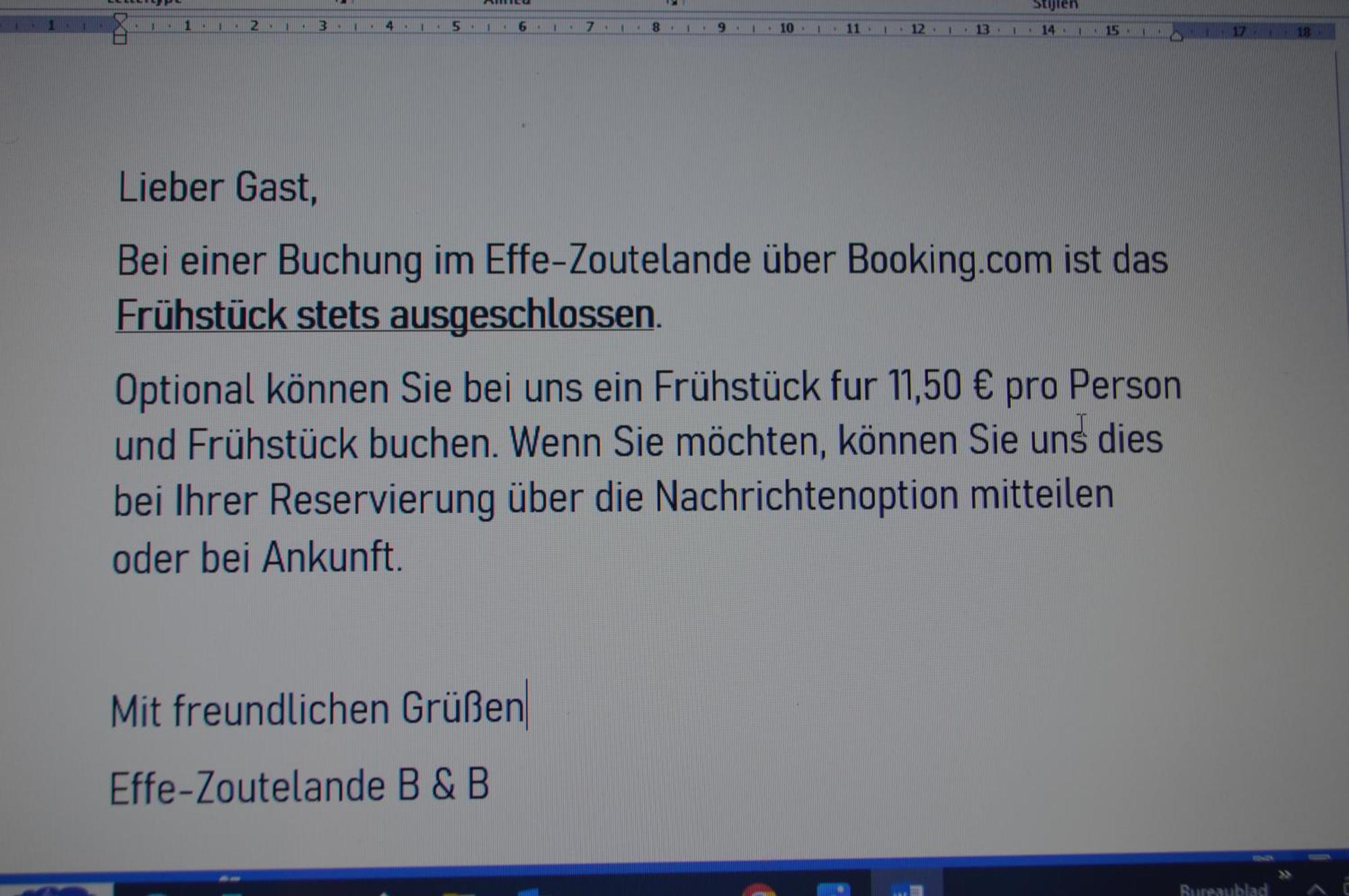 Effe-zoutelande Bed & Breakfast Zoutelande